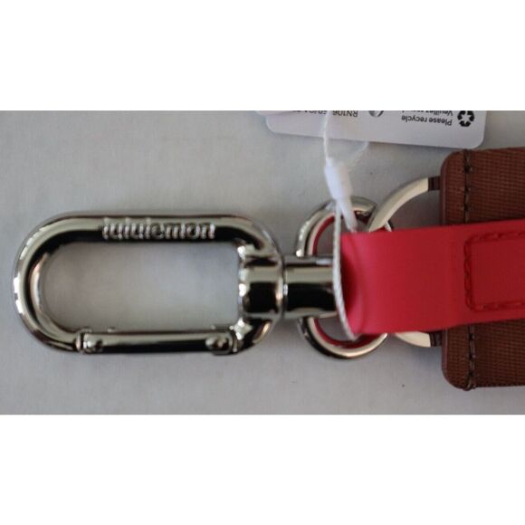 Lululemon LU9BOSS Ancient Copper/Glaze Pink/White Never Lost Keychain *Wordmark - Picture 3 of 4